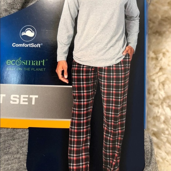Hanes Knit Top Flannel Pants Mens Size 2XL Pajamas New With Tags Super … - Picture 3 of 9